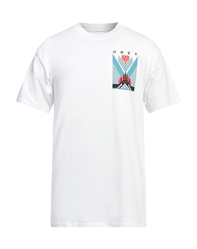 OBEY T-shirt Bianco 100% Cotone