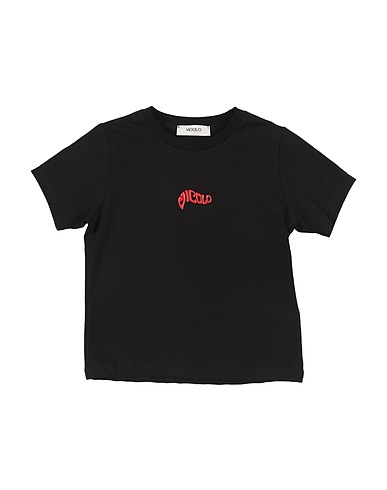 VICOLO T-shirt Black 95% Cotton, 5% Elastane
