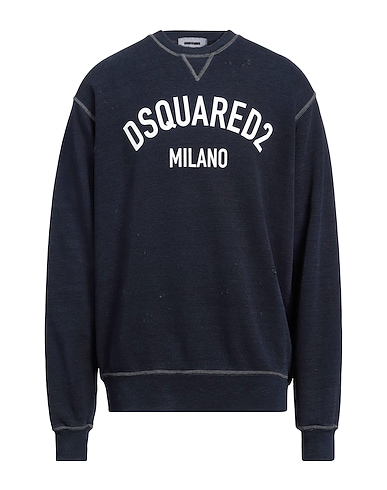 DSQUARED2 Sweatshirt Midnight blue 100% Cotton, Elastane