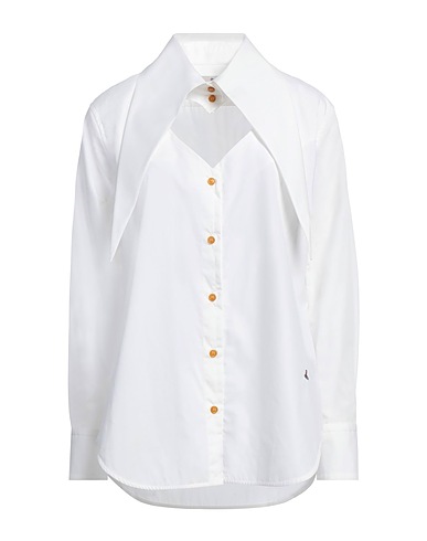 VIVIENNE WESTWOOD Solid colour shirts & blouses White 100% Cotton