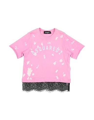 DSQUARED2 Ｔシャツ ピンク コットン 100% / ガラス / ナイロン