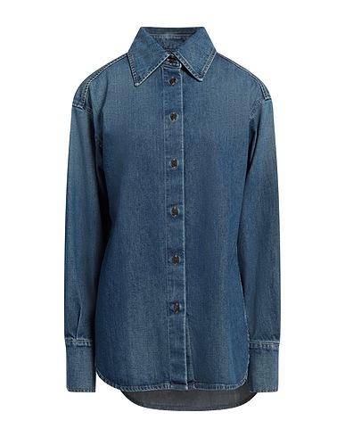 CLOSED Denim shirt Blue 63% Organic cotton, 37% Cotton