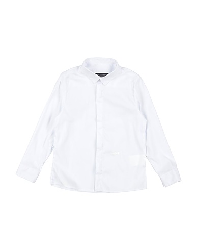 DANIELE ALESSANDRINI Camicia tinta unita Bianco 72% Cotone, 25% Poliammide, 3% Elastan