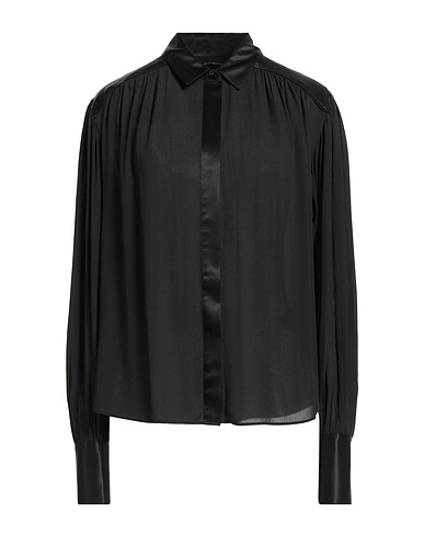 RAG & BONE Solid colour shirts & blouses Black 100% Viscose, EcoVero™ viscose, Silk