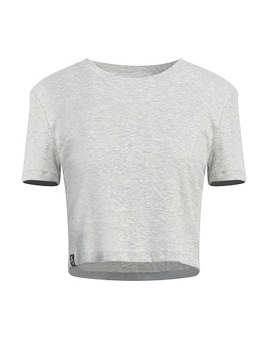 ONLY Crop top Light grey 90% Cotton, 5% Elastane, 5% Viscose
