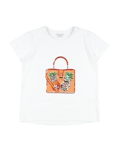 FUN & FUN T-shirt White 95% Cotton, 5% Elastane