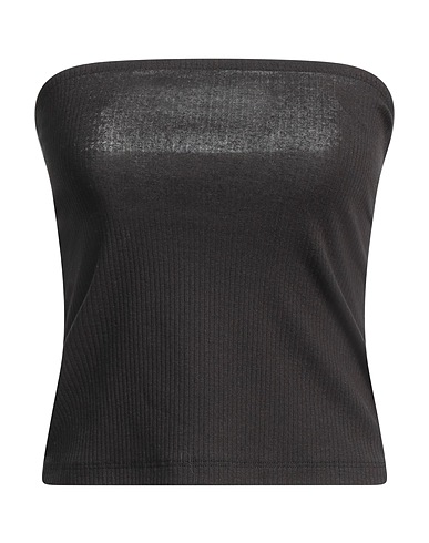 PIECES Top Black 50% Organic cotton, 45% Cotton, 5% Elastane