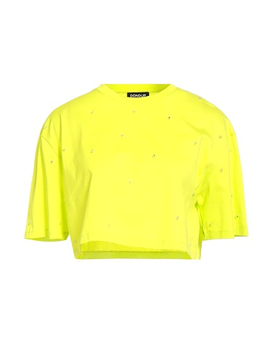 DONDUP Crop top Verde lime 100% Cotone
