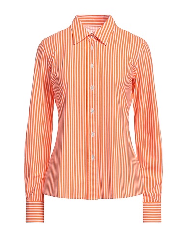 CALIBAN Striped shirt Orange 74% Polyamide, 26% Elastane