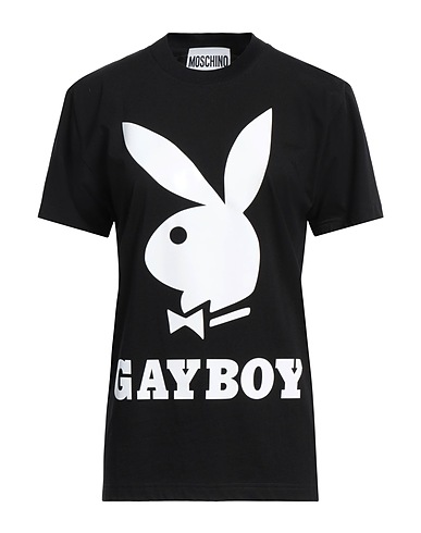 MOSCHINO x PLAYBOY T-shirt Black 100% Cotton