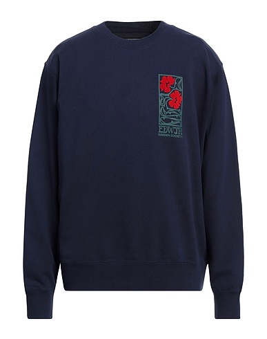 EDWIN Sweatshirt Navy blue 100% Cotton