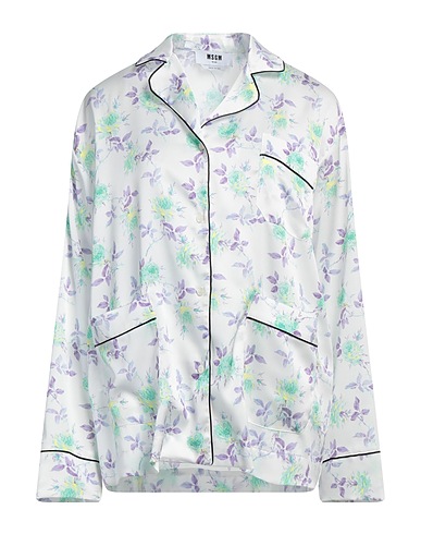 MSGM Hemden und Blusen mit Blumen Weiß 100% Polyester