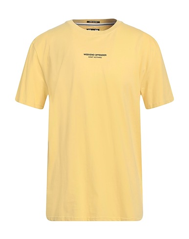 WEEKEND OFFENDER T-shirt Yellow 100% Cotton