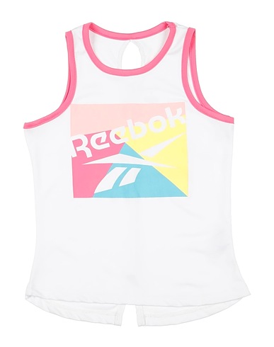 REEBOK Canotta Bianco 100% Poliestere