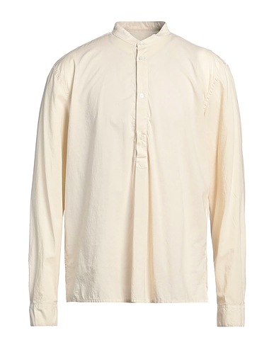 DONDUP Solid colour shirt Beige 100% Cotton