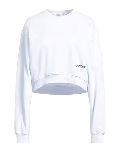 HINNOMINATE Sweatshirt White 100% Cotton, Elastane