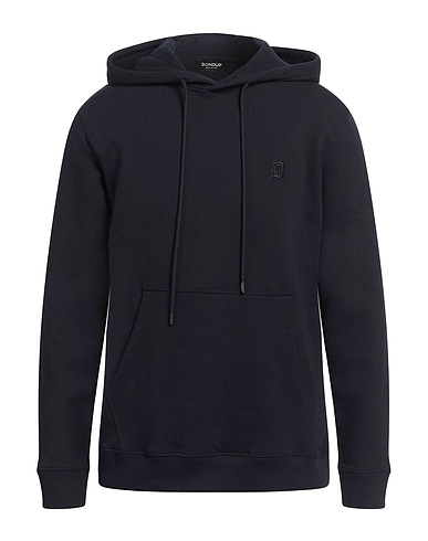 DONDUP Hooded track jacket  Midnight blue 100% Cotton