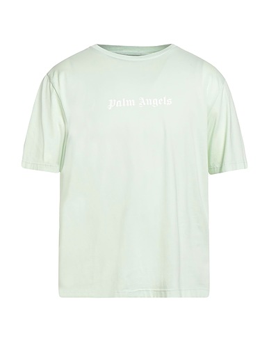 PALM ANGELS Camiseta Verde claro 100% Algodón