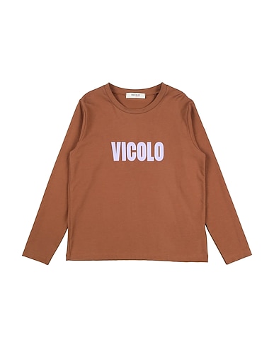 VICOLO Ｔシャツ チョコレートブラウン コットン 93% / ポリウレタン 7%