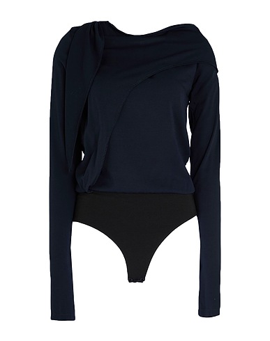ALESSIA SANTI TOPS & TEES Midnight blue 97% Polyamide, 3% Elastane