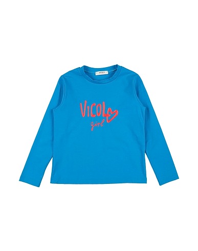 VICOLO T-shirt Azzurro 93% Cotone, 7% Elastan