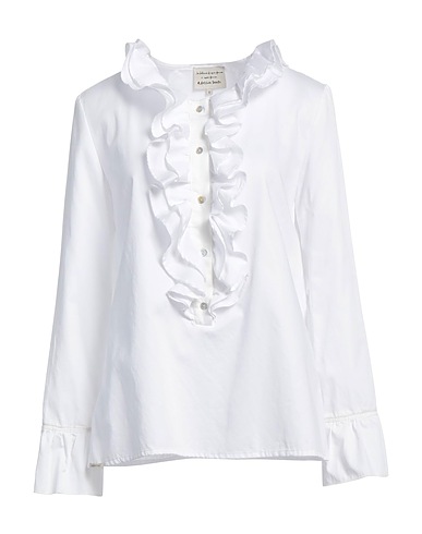 ALESSIA SANTI Топ без рукавов Белый 100% Хлопок