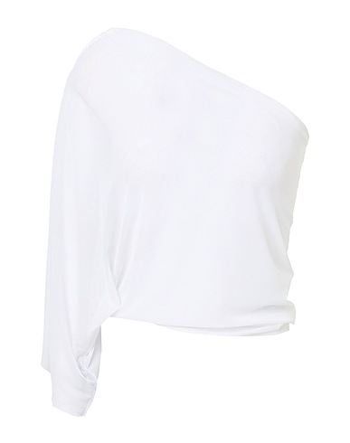 FISICO One-shoulder top White 92% Polyamide, 8% Elastane