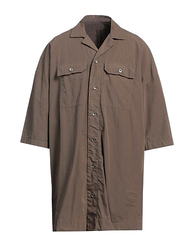 DRKSHDW by RICK OWENS Solid colour shirt Khaki 100% Cotton