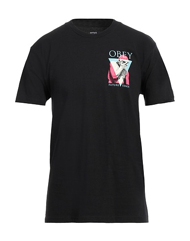 OBEY T-shirt Black 100% Cotton