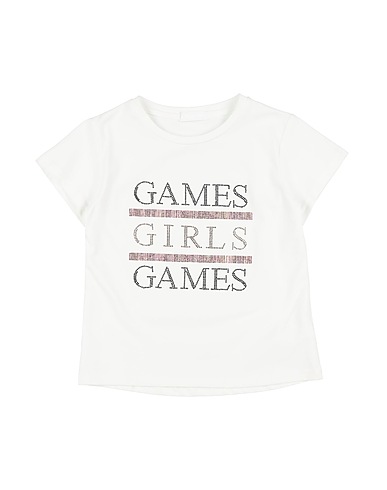 FUN & FUN T-shirt White 95% Cotton, 5% Elastane