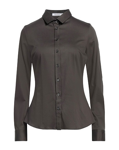 SOLUZIONE® Solid color shirts & blouses Lead 100% Cotton