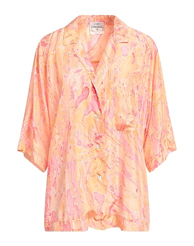 FORTE_FORTE Patterned shirts & blouses Apricot 100% Silk