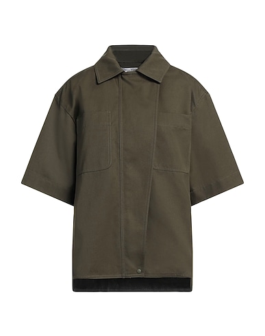 MAX MARA Solid color shirts & blouses SFILATA VERDE MILITARE 100% Cotton