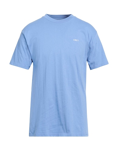 OBEY Oversize-T-Shirt Light blue 100% Cotton
