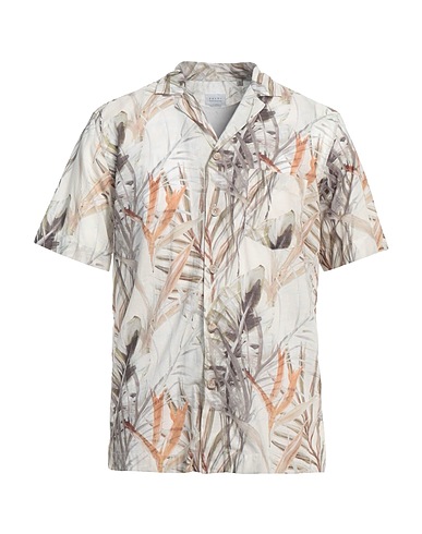 XACUS Camicia fantasia Beige 100% Cotone