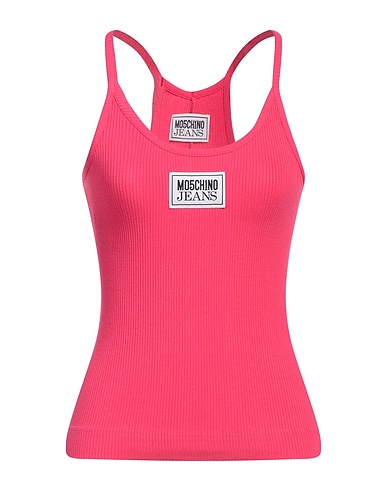 MOSCHINO JEANS Tank tops 95% Viscose, 5% Elastane