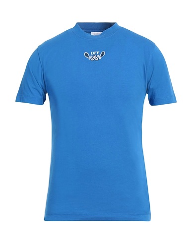 OFF-WHITE™ T-shirt Blue 100% Cotton, Elastane, Polyester