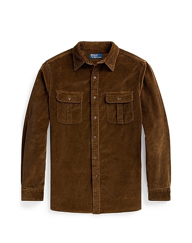 POLO RALPH LAUREN Solid colour shirt Brown 100% Cotton