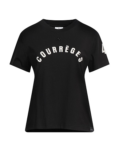 COURRÈGES T-shirt Black 100% Cotton