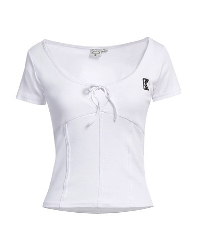 KARL KANI T-shirt Bianco 97% Cotone, 3% Elastan