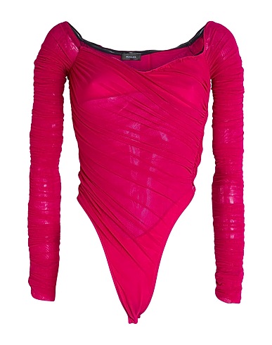 MUGLER TOPS & TEES Magenta 96% Polyamide, 4% Elastane