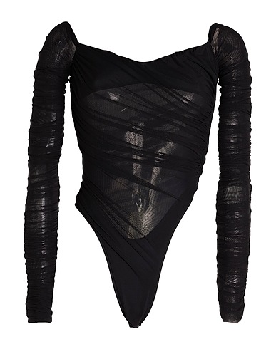 MUGLER TOPS Schwarz 96% Polyamid, 4% Elastan