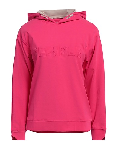 PEOPLE OF SHIBUYA Hooded track jacket  Magenta 63% Cotton, 30% Polyester, 7% Elastane