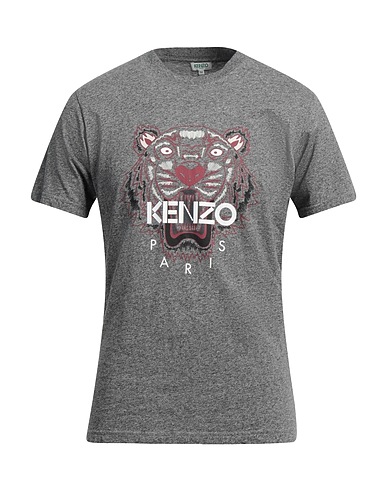 KENZO T-shirt Grey 100% Cotton, Elastane