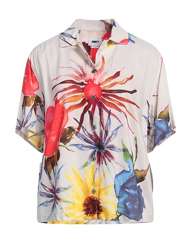 OBEY Floral shirts & blouses Ivory 100% Viscose