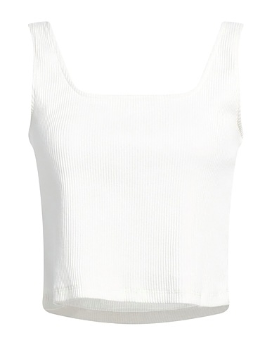 PIECES Top Bianco 95% Cotone, 5% Elastan