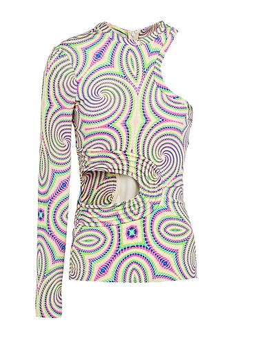 STELLA McCARTNEY Top Beige 96% Viscose, 4% Elastane