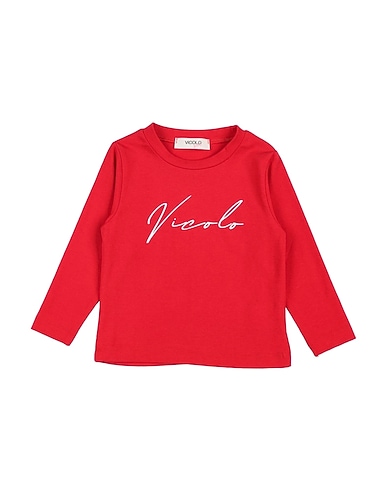 VICOLO T-shirt ROSSO 93% Cotton, 7% Elastane