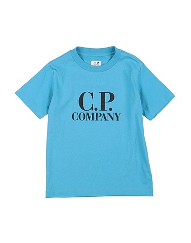 C.P. COMPANY UNDERSIXTEEN T-shirt Azzurro 100% Cotone, Elastan