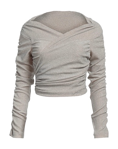 IN THE MOOD FOR LOVE Top Beige 65% Nylon, 30% Metallic fiber, 5% Elastane
